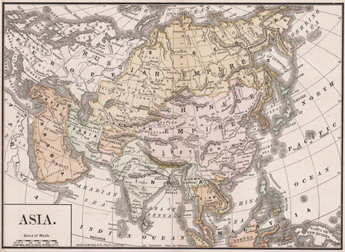 Asia map 1891